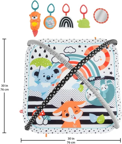 FISHER-PRICE 3 az 1-ben oktatószőnyeg + játékok