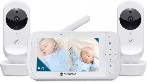MOTOROLA VM35-2 elektronikus bébiőr 5" + 2 kamera