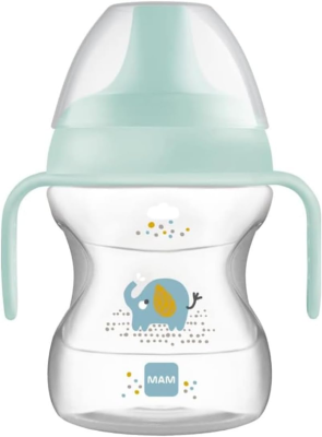 MAM Learn To Drink Cup csőrös itatópohár, szivárgásmentes, 190 ml, 6 hó+