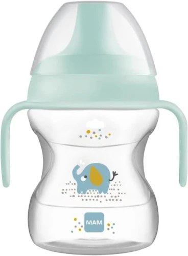 MAM Learn To Drink Cup csőrös itatópohár, szivárgásmentes, 190 ml, 6 hó+