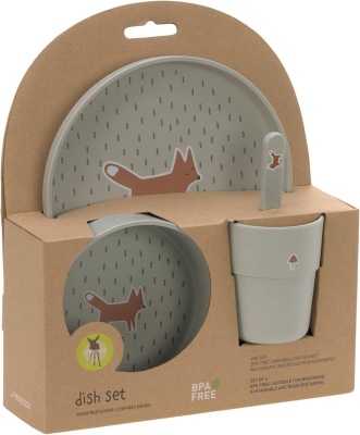 LASSIG melaminmentes étkészlet Little Forest Fox