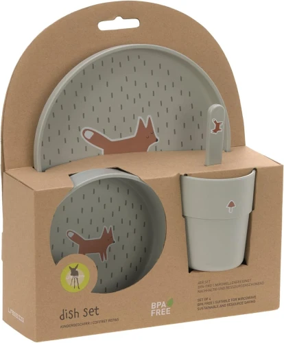 LASSIG melaminmentes étkészlet Little Forest Fox