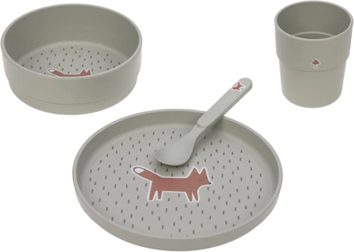 LASSIG melaminmentes étkészlet Little Forest Fox