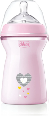 CHICCO NaturalFeeling cumisüveg 330 ml 6 hó+ gyors folyás