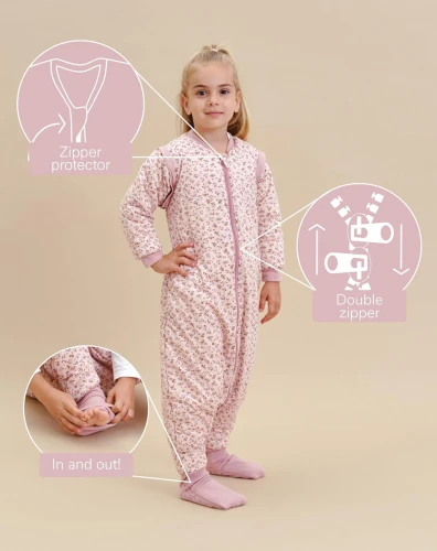 MOLIS&CO téli hálózsák 2,5 TOG 3 éves levehető ujjakkal