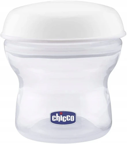 CHICCO tejtároló edények 4 x 150 ml + cumi kupakkal