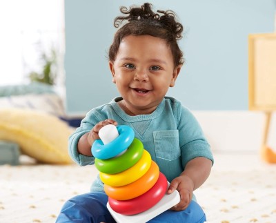 FISHER-PRICE Rock-a-Stack piramis 5 gyűrűvel 21 cm