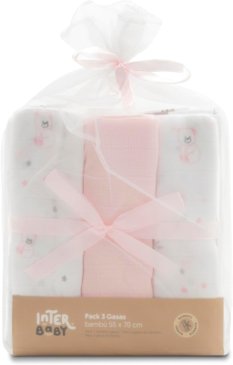 INTERBABY bambusz pelenkázó alátétek 55 x 70 cm 3 darab