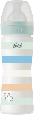 CHICCO Well-Being cumisüveg 250ml 2hó+ közepes áramlás