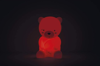 KALOO szilikon LED éjjeli lámpa 3 színben 18 cm MACI