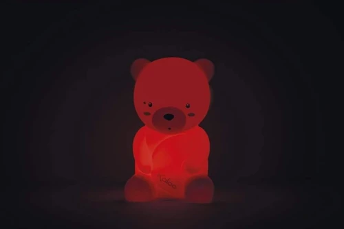 KALOO szilikon LED éjjeli lámpa 3 színben 18 cm MACI