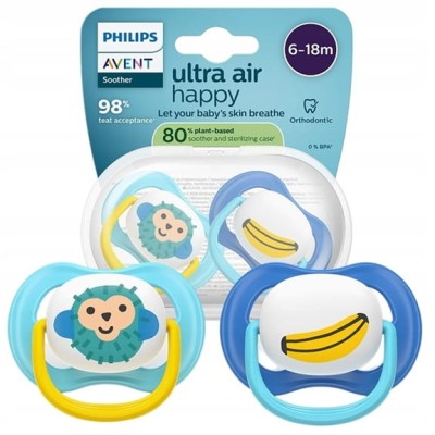 PHILIPS AVENT Ultra Air Happy cumik x 2 6-18 hó