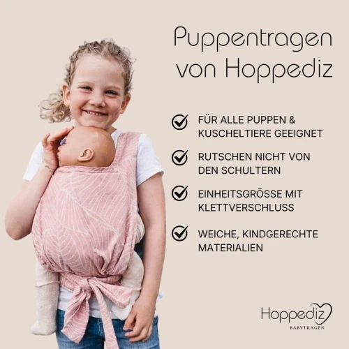 HOPPEDIZ puha babahordozó babáknak és plüssállatoknak
