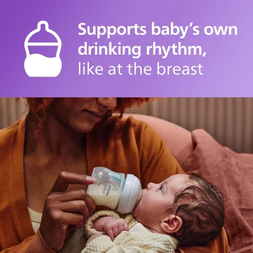 PHILIPS AVENT Natural RESPONSE AIRFREE VENT szett cumisüveg 260ml x2 + cumi