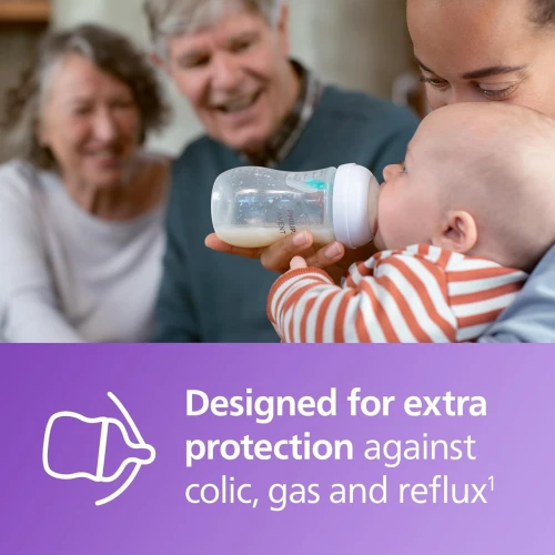 PHILIPS AVENT Natural RESPONSE AIRFREE VENT szett cumisüveg 260ml x2 + cumi
