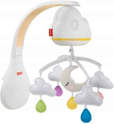 FISHER PRICE zenélő körforgó zajérzékelővel, éjszakai lámpa