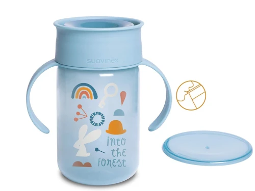 SUAVINEX Trainer Cup CSÖRÖGÉSMENTES BÖGRE 360° 340 ml