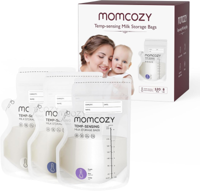 MOMCOZY Anyatejtároló Zacskók 120db 250ml ÉRZÉKELŐ