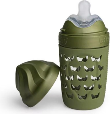 HEROBILITY Hero Eco üveg cumisüveg tokban 220 ml 6 hó+ M méretű cumi