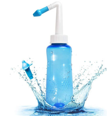 HOUDIAN Neti Poti orröblítő gyerekeknek és felnőtteknek, 2 fejjel, 300 ml