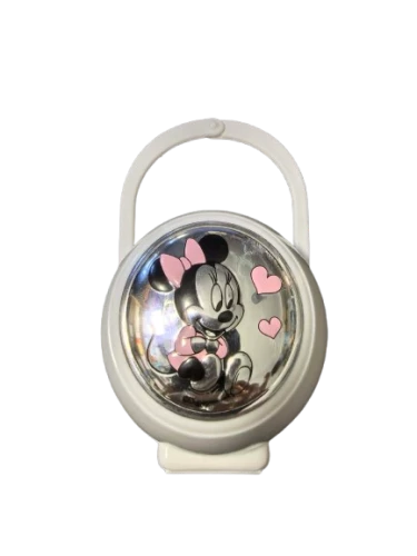 VALENTI DISNEY Minnie cumitartó tok + lánc PVD bevonattal (ezüst)
