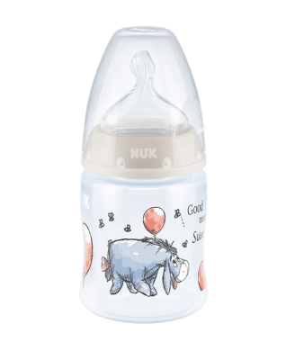 NUK First Choice+ CUMISÜVEG 150 ml 0-6 hó hőmérsékletjelző SZAMÁR