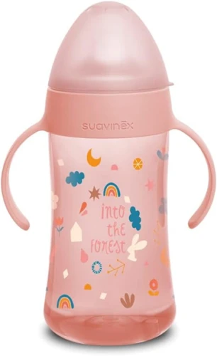 SUAVINEX Second puha itatócsőrös cumisüveg 270 ml 4 hó+