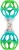 BRIGHT STARTS Oball Shaker rágóka fogantyúval és csörgővel 14,5 cm