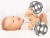 MCGMITT Teether Ball szilikon rágóka 10 cm