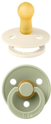 BIBS COLOUR nyugtató cumik 2db-os csomag, kaucsuk, 0-6 hónap