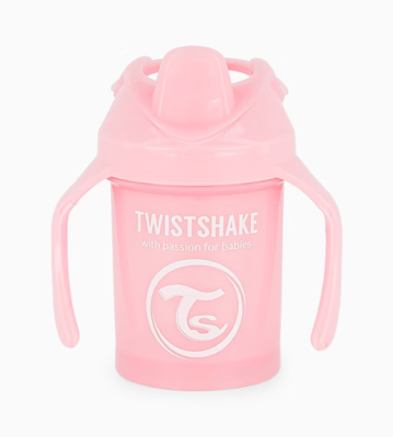TWISTSHAKE Mini Cup csőrös itatópohár szívószállal és keverővel 230 ml 4 hó+