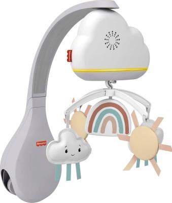 FISHER PRICE 2 az 1-ben zenélő körhinta zajérzékelővel, éjjeli lámpa asztalra