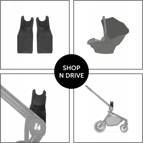 HAUCK adapter MOVE SO SIMPLY babakocsihoz MAXI-COSI CYBEX NUNA KIDDY autósülésekhez