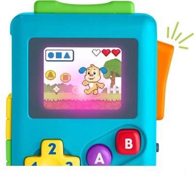FISHER-PRICE Lil Gamer interaktív retro konzol NÉMET NYELV