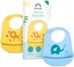MAMA BEAR szilikon előkék zsebekkel x2