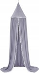 BALDACHIN állvánnyal, pomponokkal 240cm